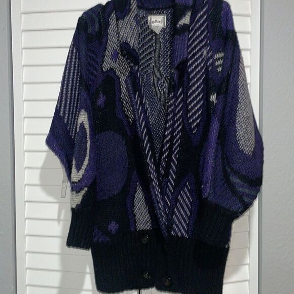 Vintage 1988 Gallery Women’s Chunky Mohair Blend Cardigan size S w/tag & receipt - Picture 10 of 10
